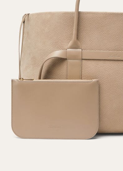 GHIERA SHOPPER LARGE GRAINED NUBUCK/ROUNDED LTH