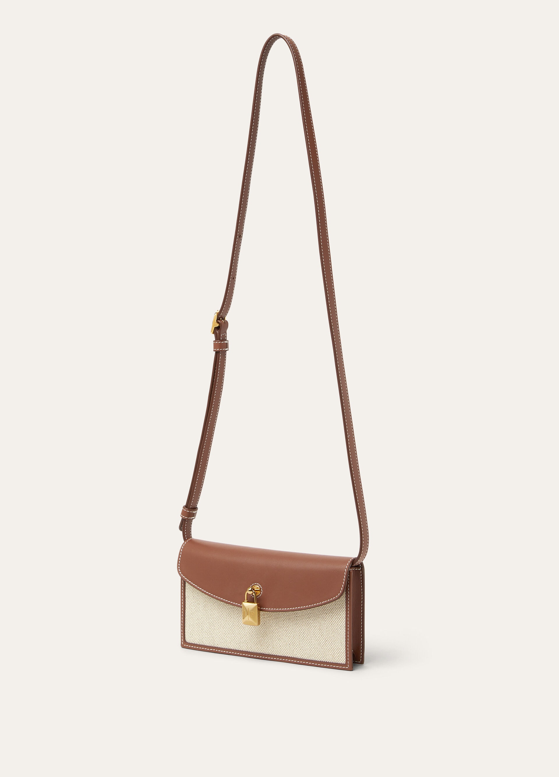 EXTRA POCHETTE NAT CANVAS/ROUNDED LEATHER