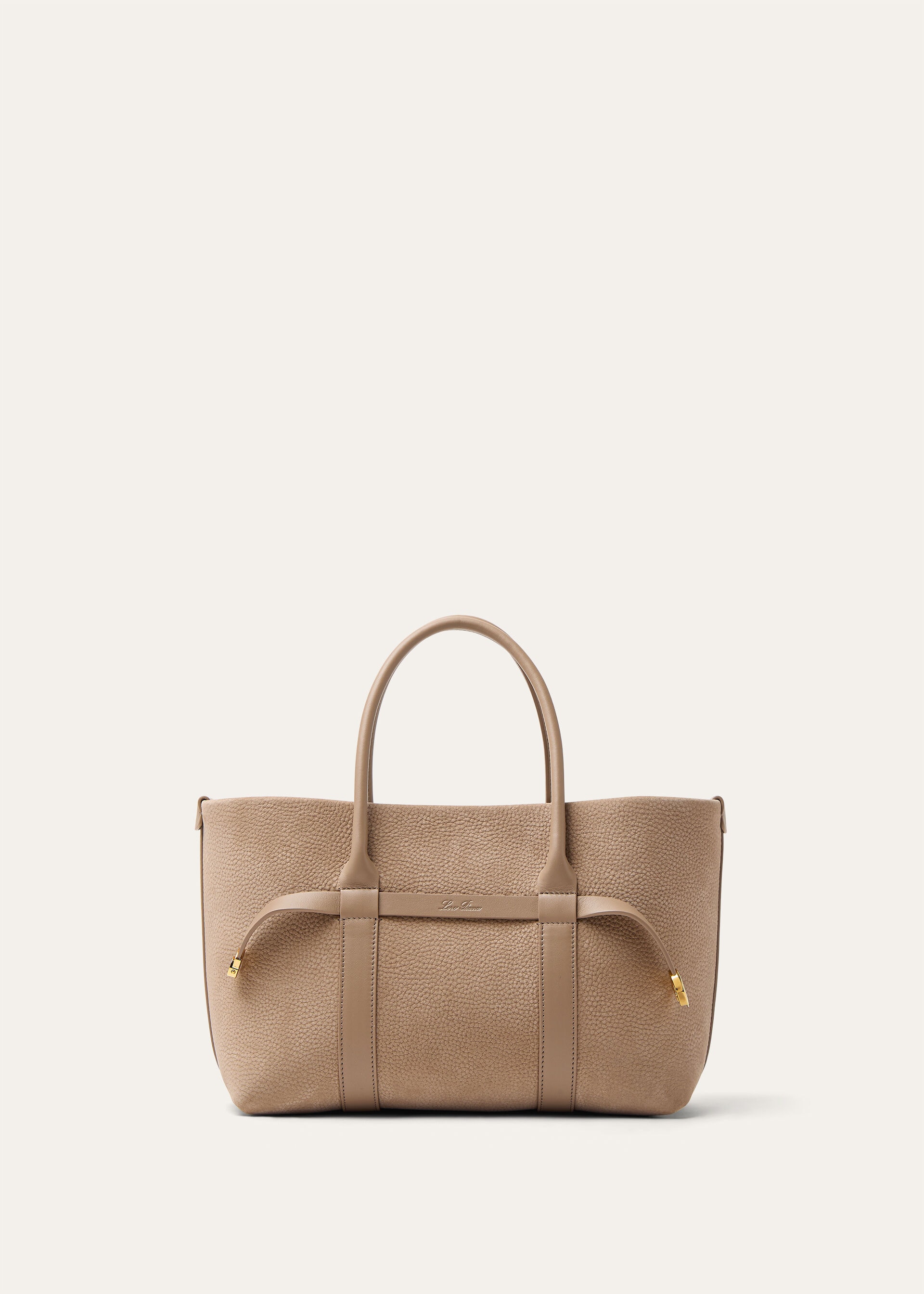 GHIERA SHOPPER SMALL GRAINED NUBUCK/RNDD LTHR