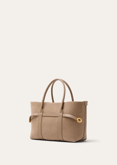 GHIERA SHOPPER SMALL GRAINED NUBUCK/RNDD LTHR