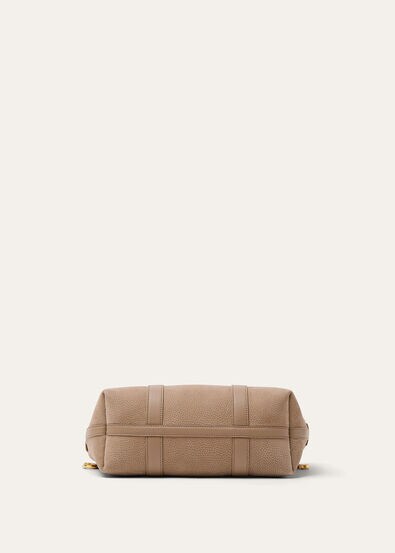 GHIERA SHOPPER SMALL GRAINED NUBUCK/RNDD LTHR