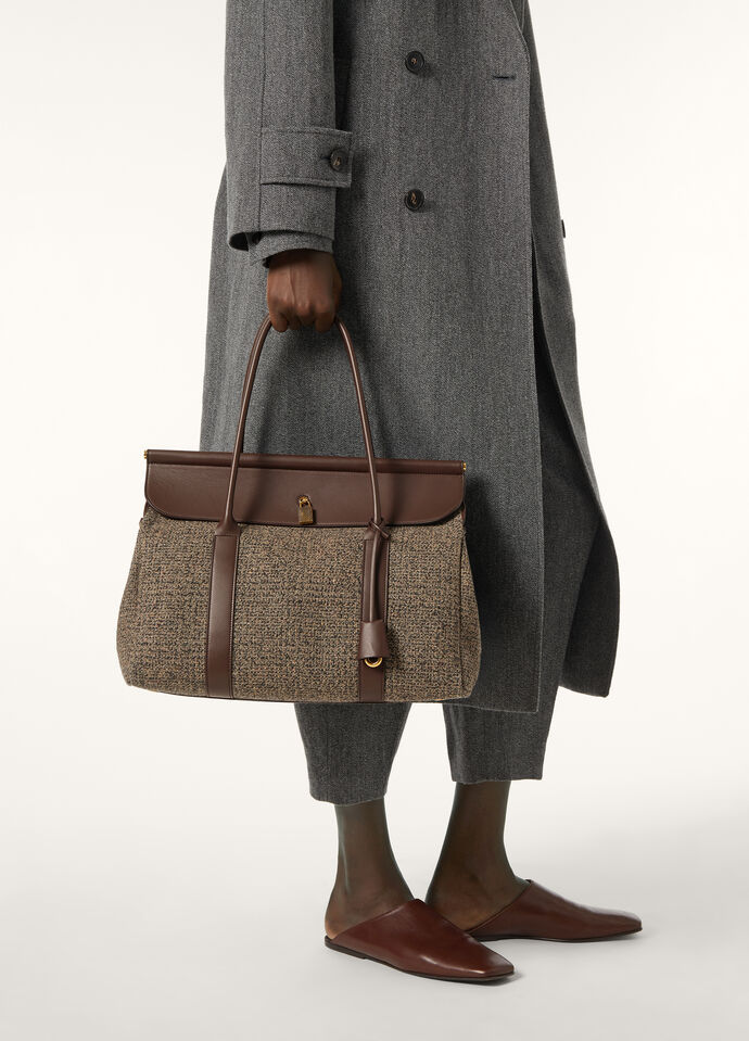 LOOM L37 MOULINE' TWEED/ROUNDED LEATHER_FAP4849_F6WK_NR_2