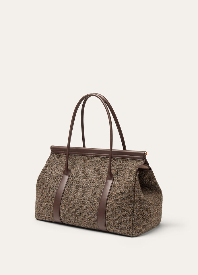 LOOM L37 MOULINE' TWEED/ROUNDED LEATHER_FAP4849_F6WK_NR_4