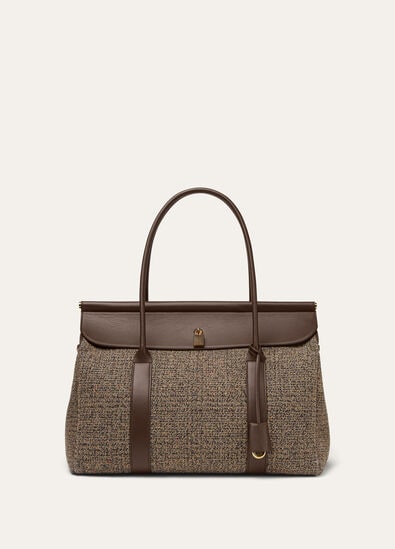 LOOM L37 MOULINE' TWEED/ROUNDED LEATHER