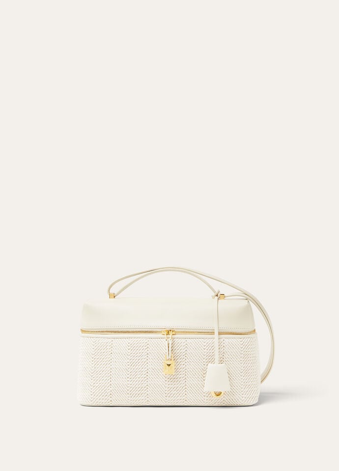 EXTRA BAG L27 BEACH CROCHET ROUNDED LEATHER_FAP4894_B599_NR_3
