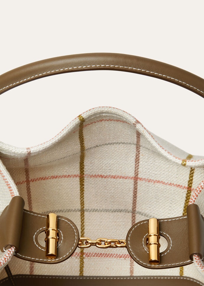 BALE LARGE BELT LINEN JACQUARD/ROUNDED LTH_FAP4916_F6IG_NR_3
