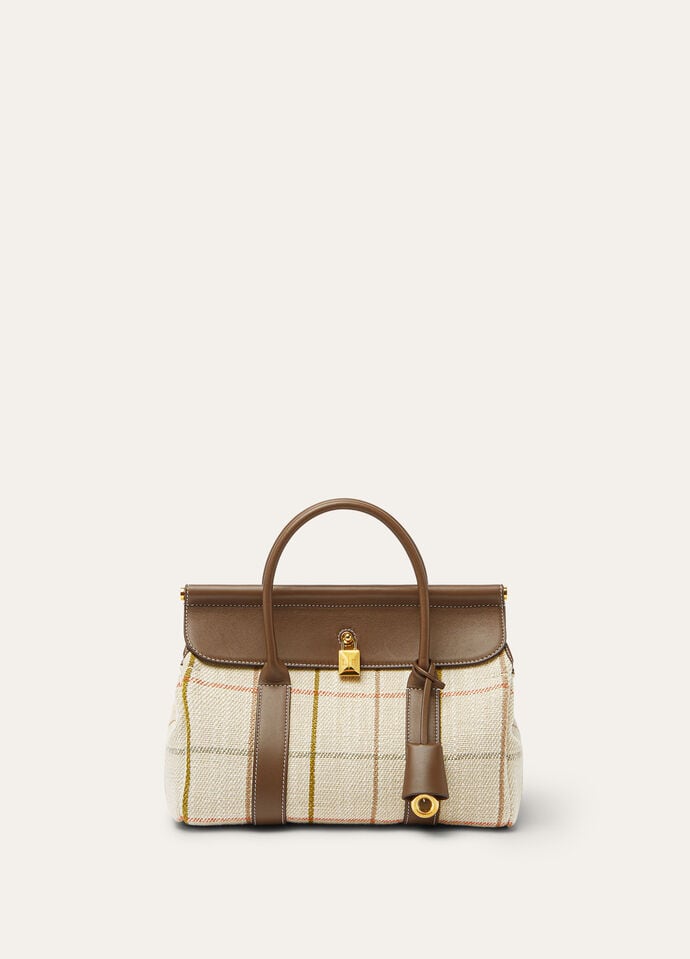 LOOM L25 BELT LINEN JACQ/ROUNDED LEATHER_FAP4934_F6IG_NR_2