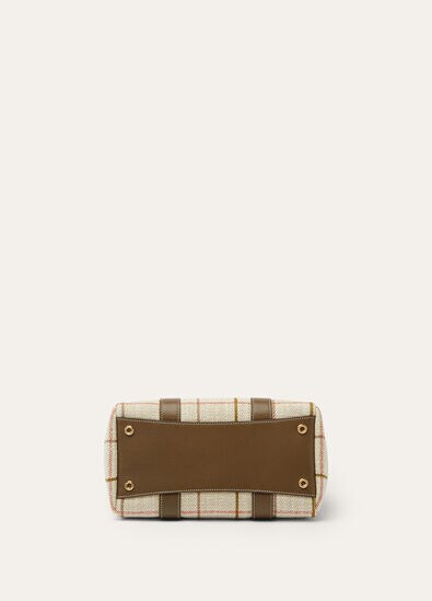 LOOM L25 BELT LINEN JACQ/ROUNDED LEATHER