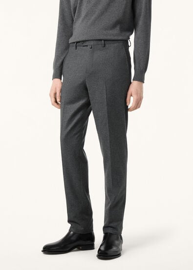 LEISURE CITY TROUSERS WOOL CASH FLANNEL