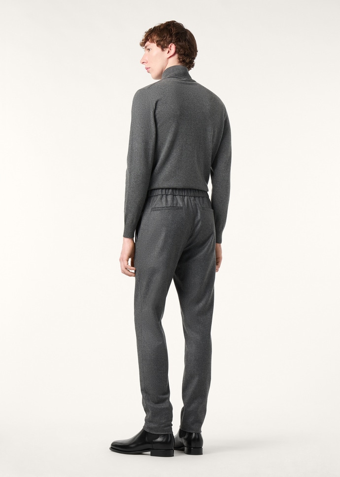 LEISURE CITY TROUSERS WOOL CASH FLANNEL_FAP5080_M037_4