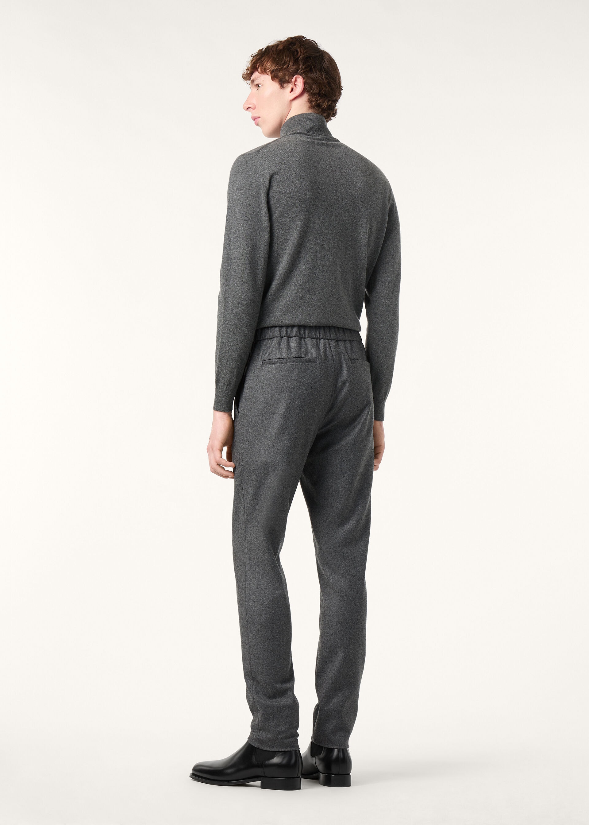 LEISURE CITY TROUSERS WOOL CASH FLANNEL