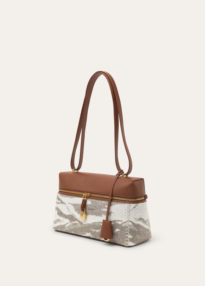 EXTRA BAG L27 JACQUARD WOOL VICUNA LNDSCP RND LTHR_FAP5110_F6WM_NR_4