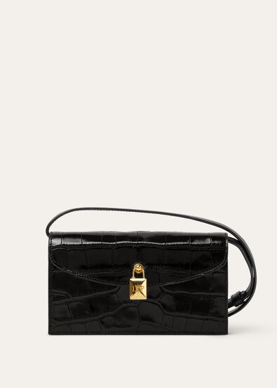 EXTRA POCHETTE GLAZED ALLIGATOR