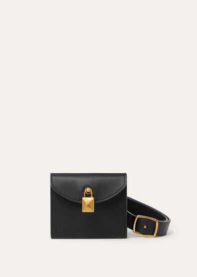 EXTRA POCHETTE BELT ROUNDED LEATHER