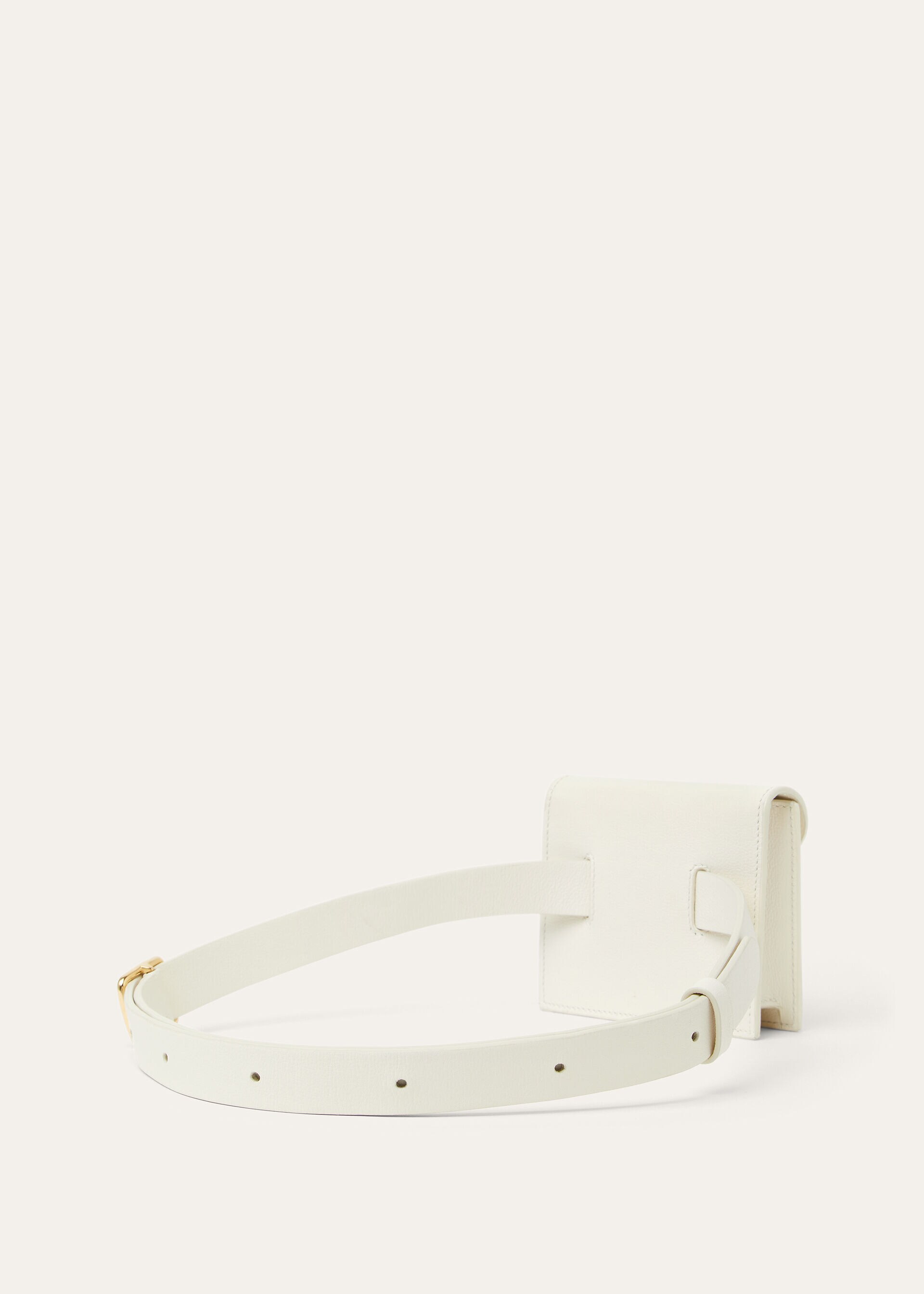 EXTRA POCHETTE BELT LINEN CALF
