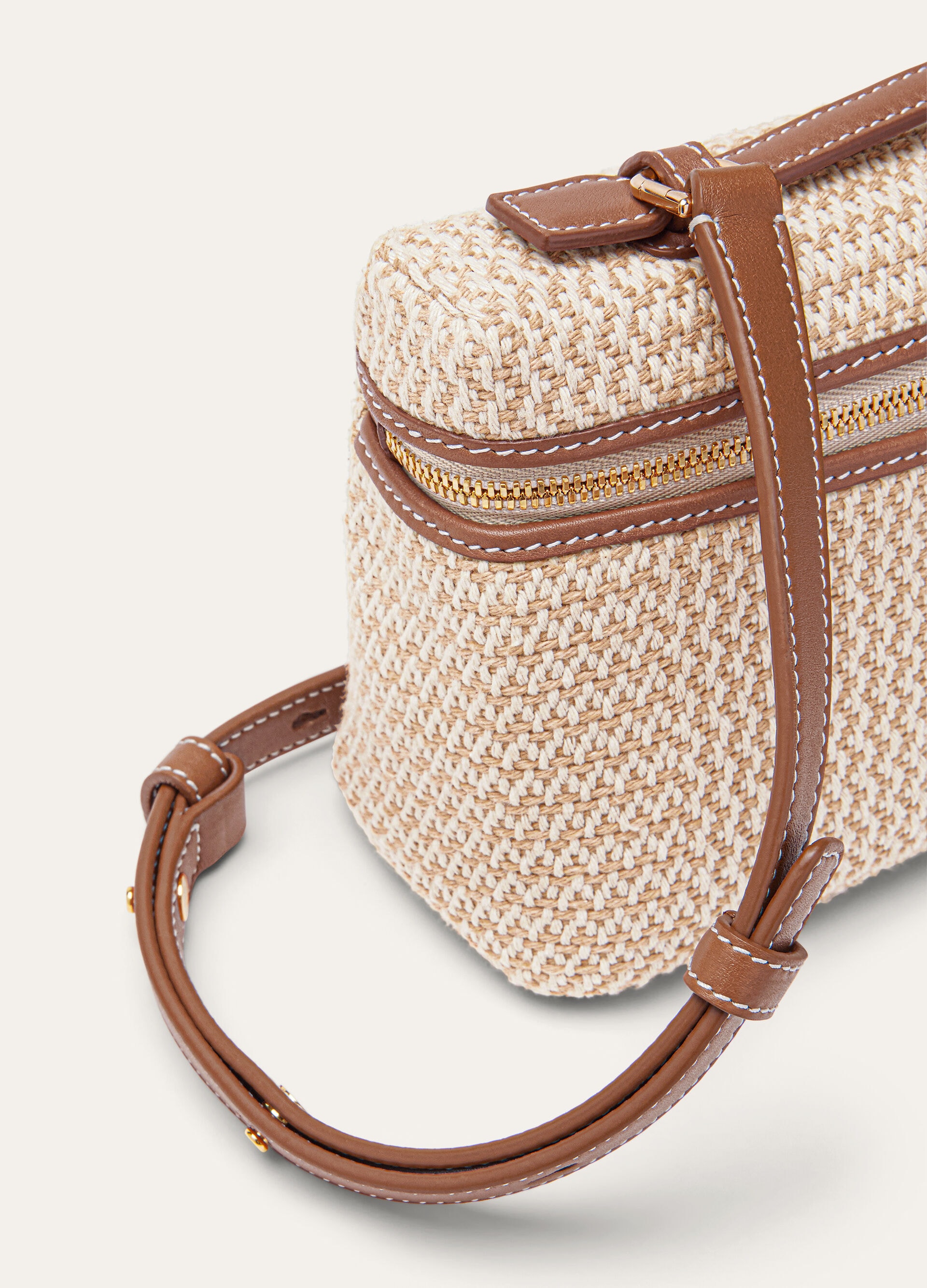 EXTRA POCKET L19 RUSTIC COTTON/ROUNDED LEATHER