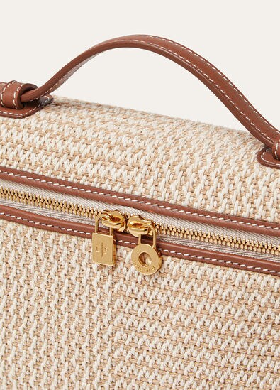 EXTRA POCKET L19 RUSTIC COTTON/ROUNDED LEATHER