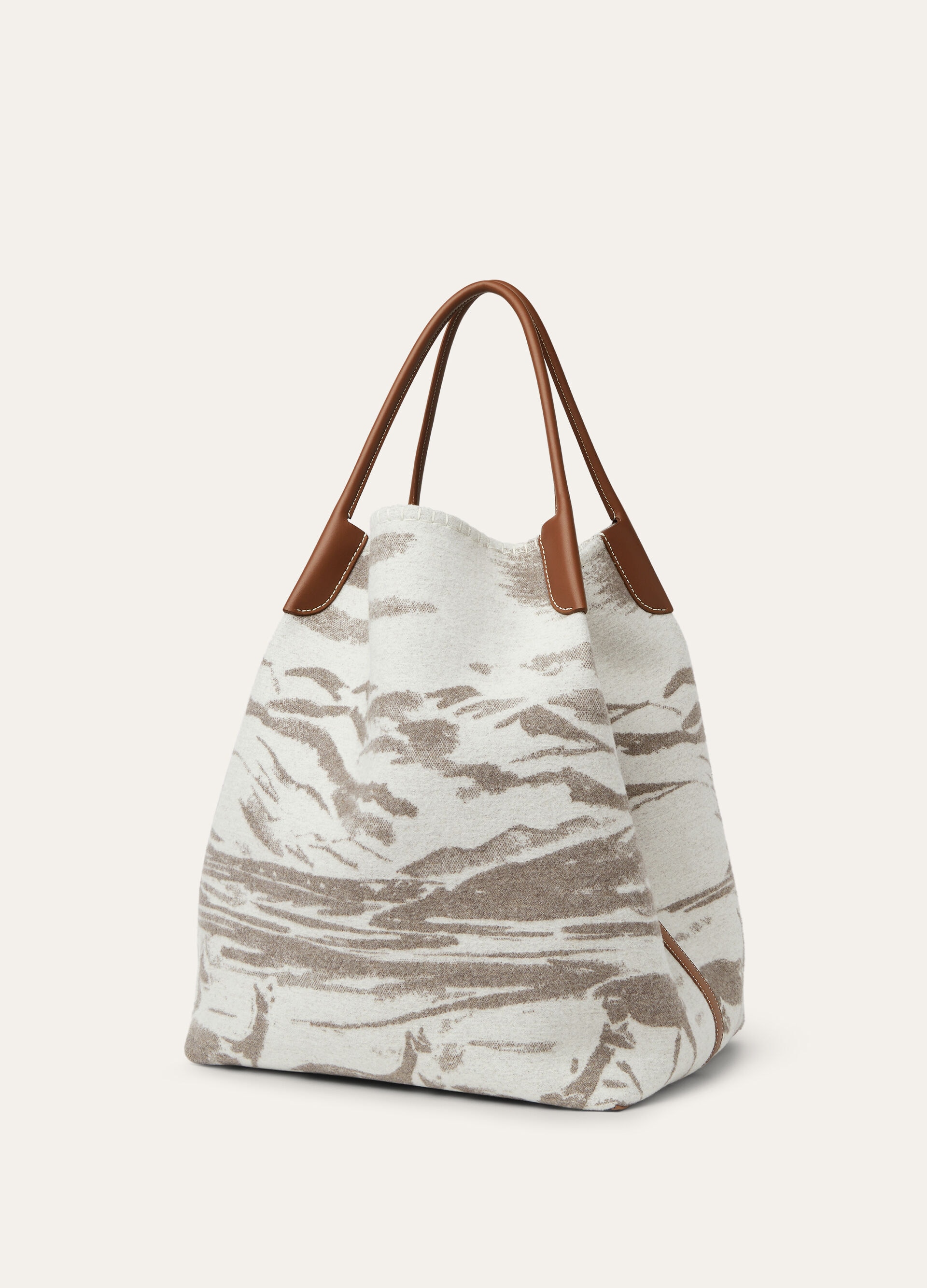 BALE HOBO EXTRA LARGE TESS JACQ WOOL VICUNA LNDSCP