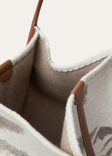 BALE HOBO EXTRA LARGE TESS JACQ WOOL VICUNA LNDSCP