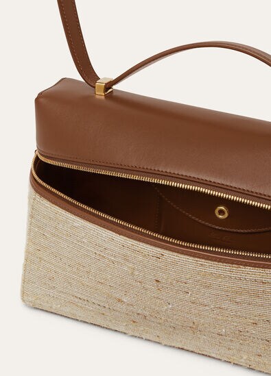 EXTRA BAG L27 FANCY SHANTUNG ROUNDED LEATHER