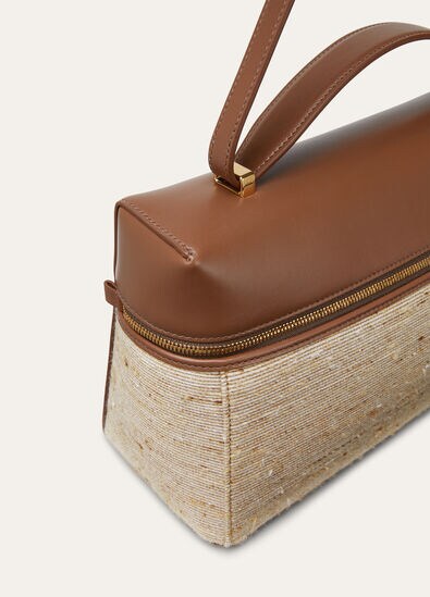 EXTRA BAG L27 FANCY SHANTUNG ROUNDED LEATHER