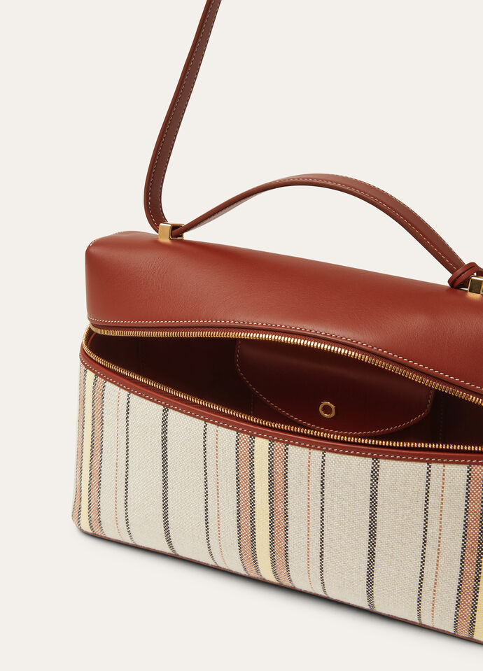 EXTRA BAG L27 SUITCASE STRIPE ROUNDED LEATHER_FAP5278_F6XA_NR_6