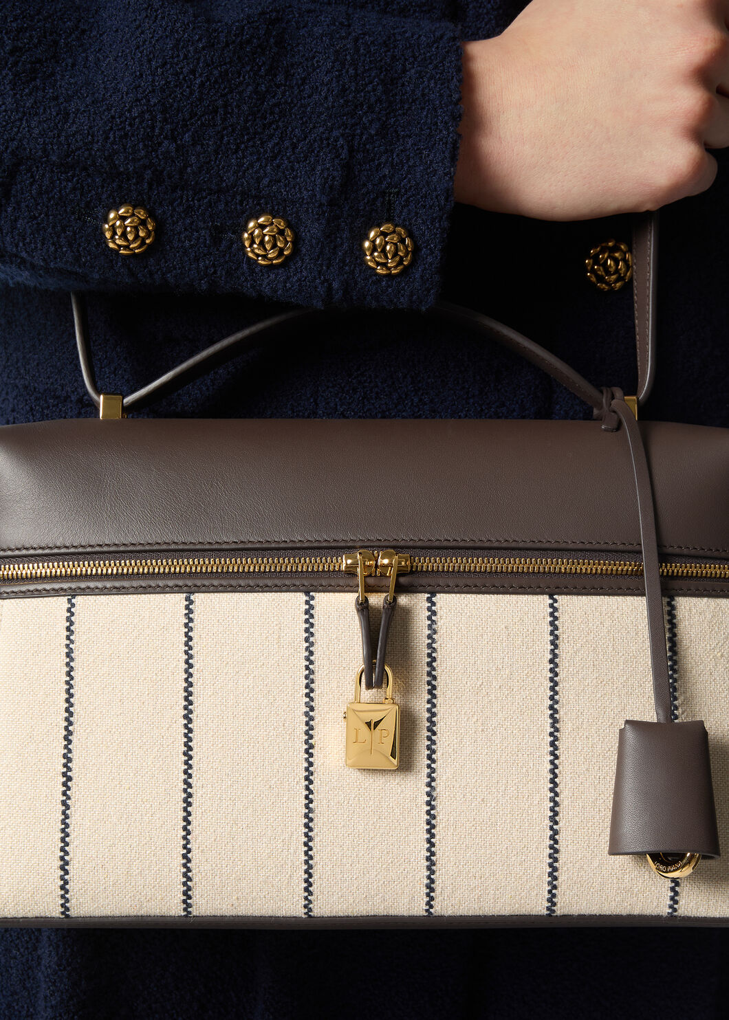 EXTRA BAG L27 RIGA COTTON ROUNDED LEATHER