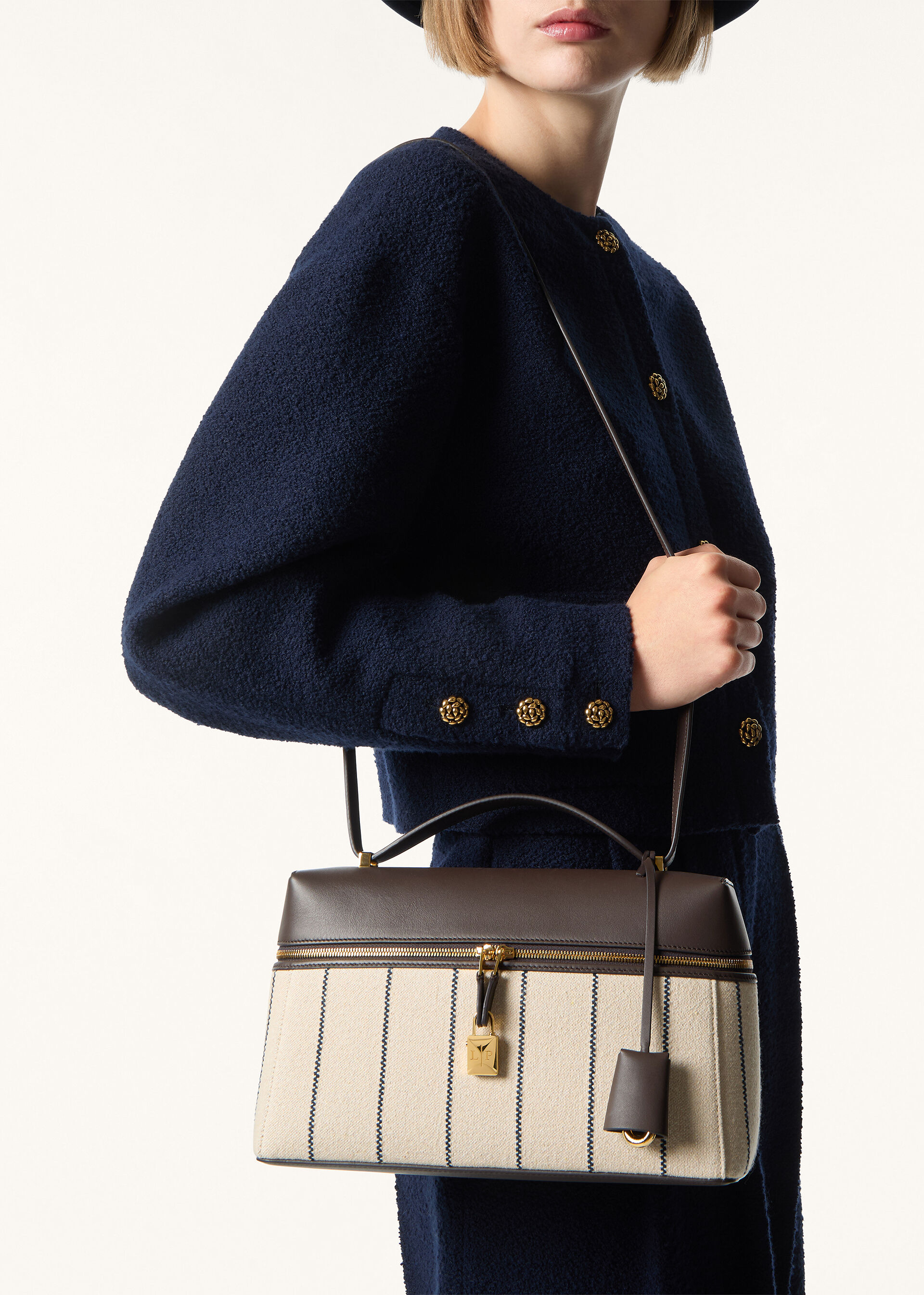 EXTRA BAG L27 RIGA COTTON ROUNDED LEATHER
