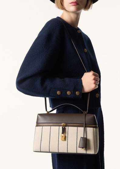 EXTRA BAG L27 RIGA COTTON ROUNDED LEATHER