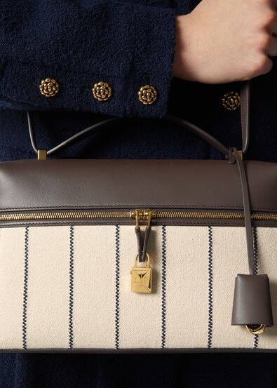 EXTRA BAG L27 RIGA COTTON ROUNDED LEATHER