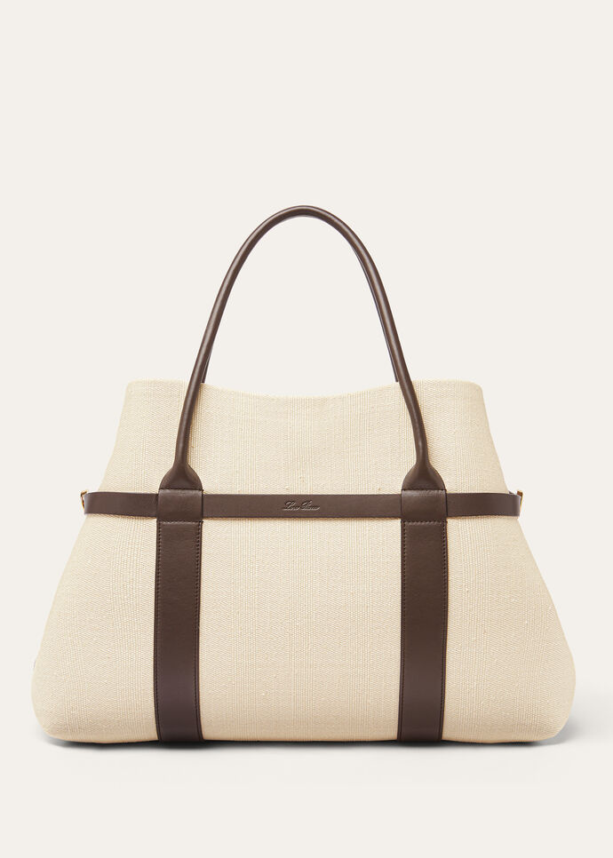 GHIERA SHOPPER LARGE TAILOR.SILK CHEVRON RNDD LTHR_FAP5298_B5AE_NR_3