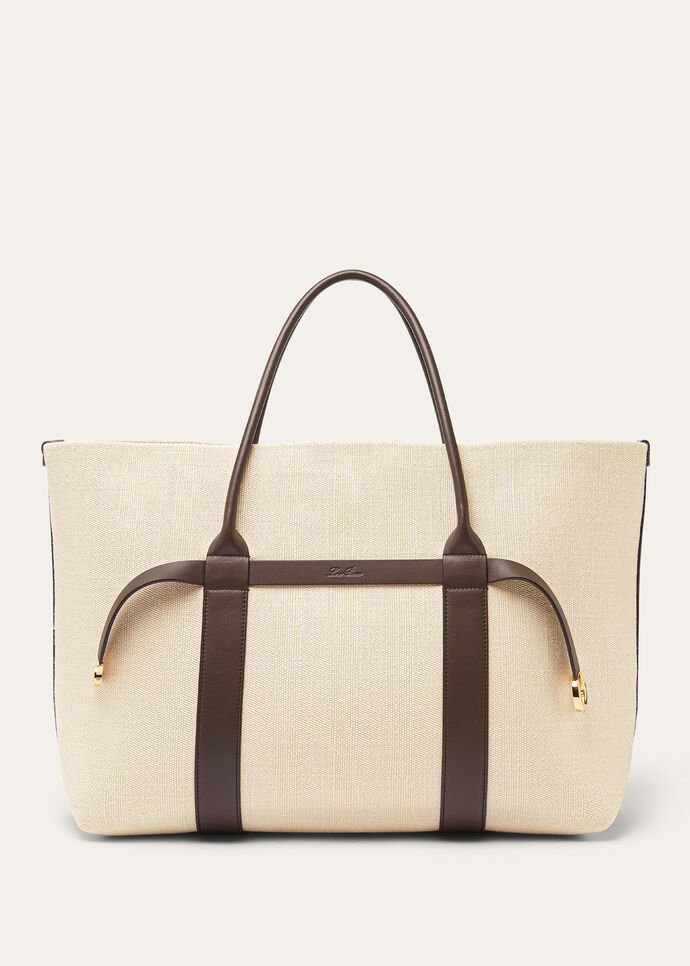 GHIERA SHOPPER LARGE TAILOR.SILK CHEVRON RNDD LTHR_FAP5298_B5AE_NR_2