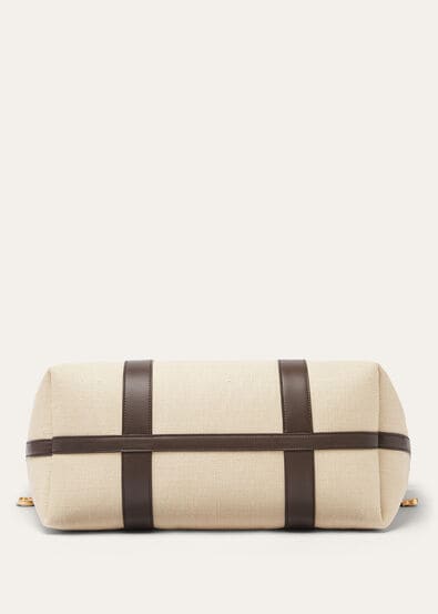 GHIERA SHOPPER LARGE TAILOR.SILK CHEVRON RNDD LTHR