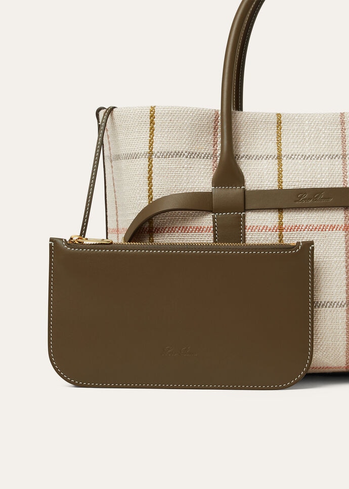 GHIERA SHOPPER SMALL BELT  LINEN JACQ RNDD LTHR_FAP5326_F6IG_NR_9
