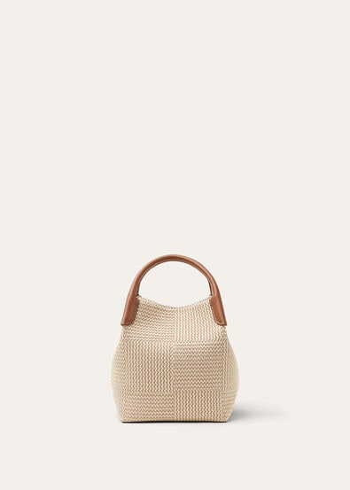 BALE SMALL RUSTIC COTTON/ROUNDED LEATHER LS