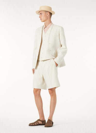 EDUARD SB JACKET TEXTURED COTTON LINEN