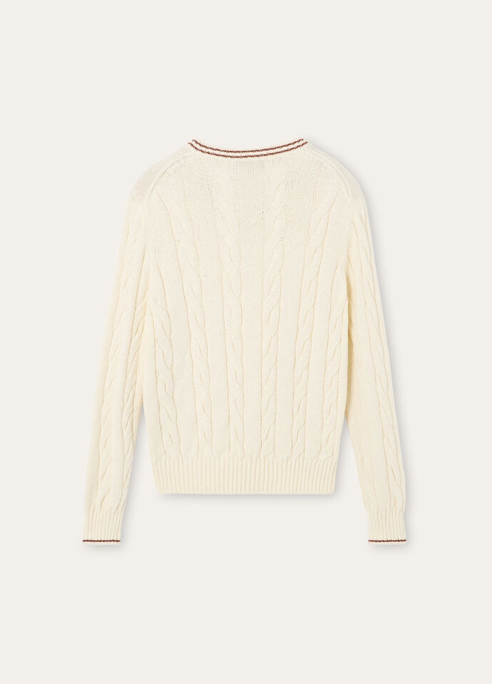 AUGUSTA V NECK SWEATER COTTON GG 5_FAP5524_B5H3_2