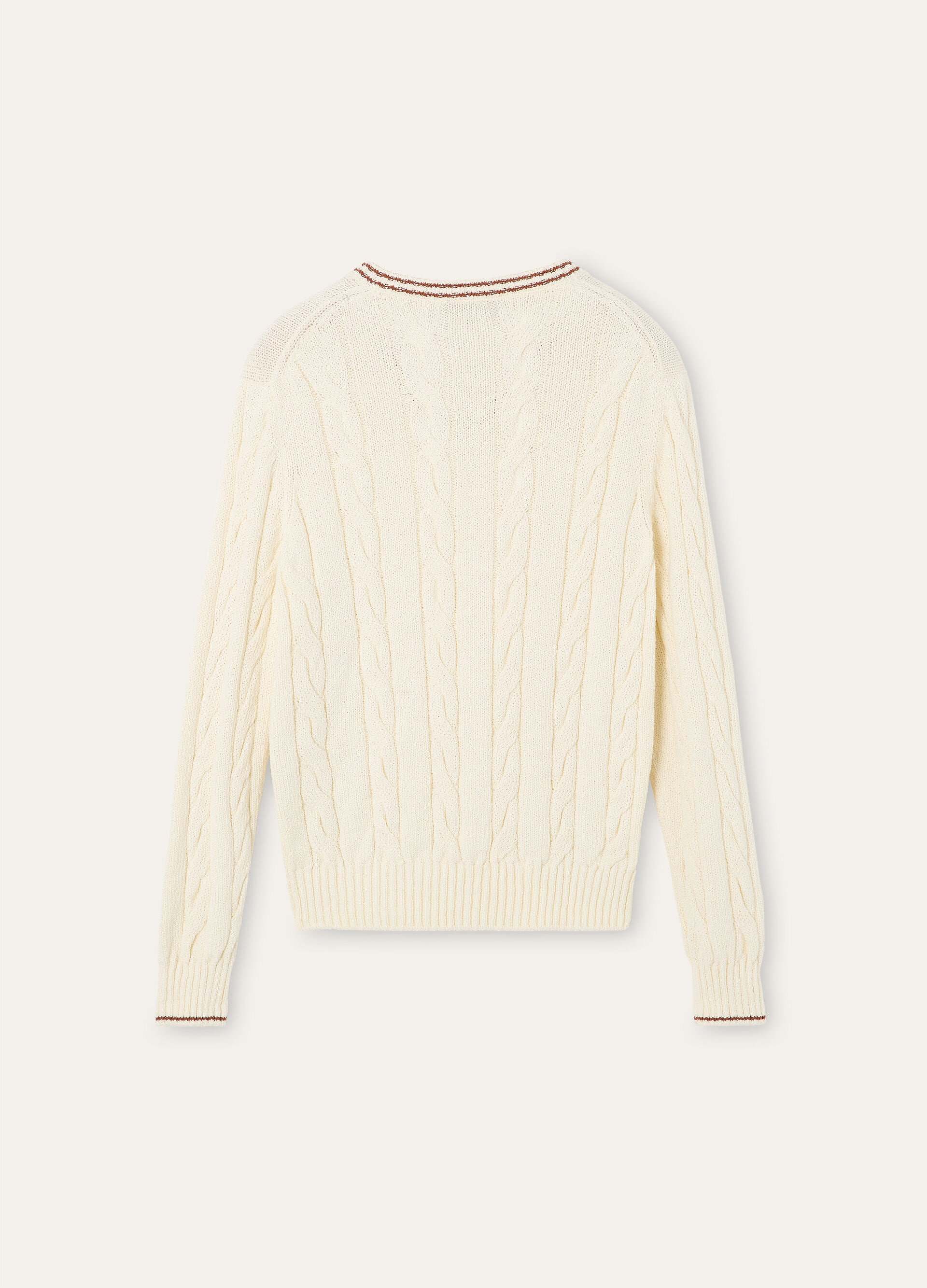 AUGUSTA V NECK SWEATER COTTON GG 5