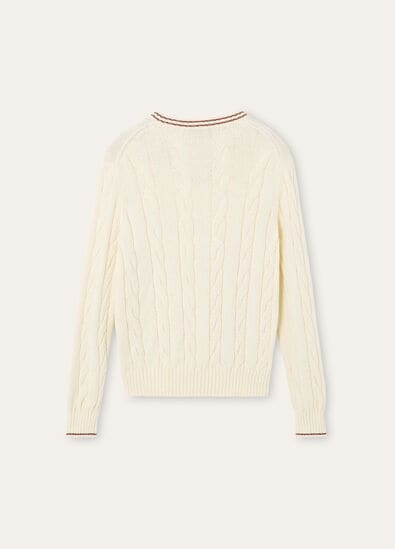 AUGUSTA V NECK SWEATER COTTON GG 5
