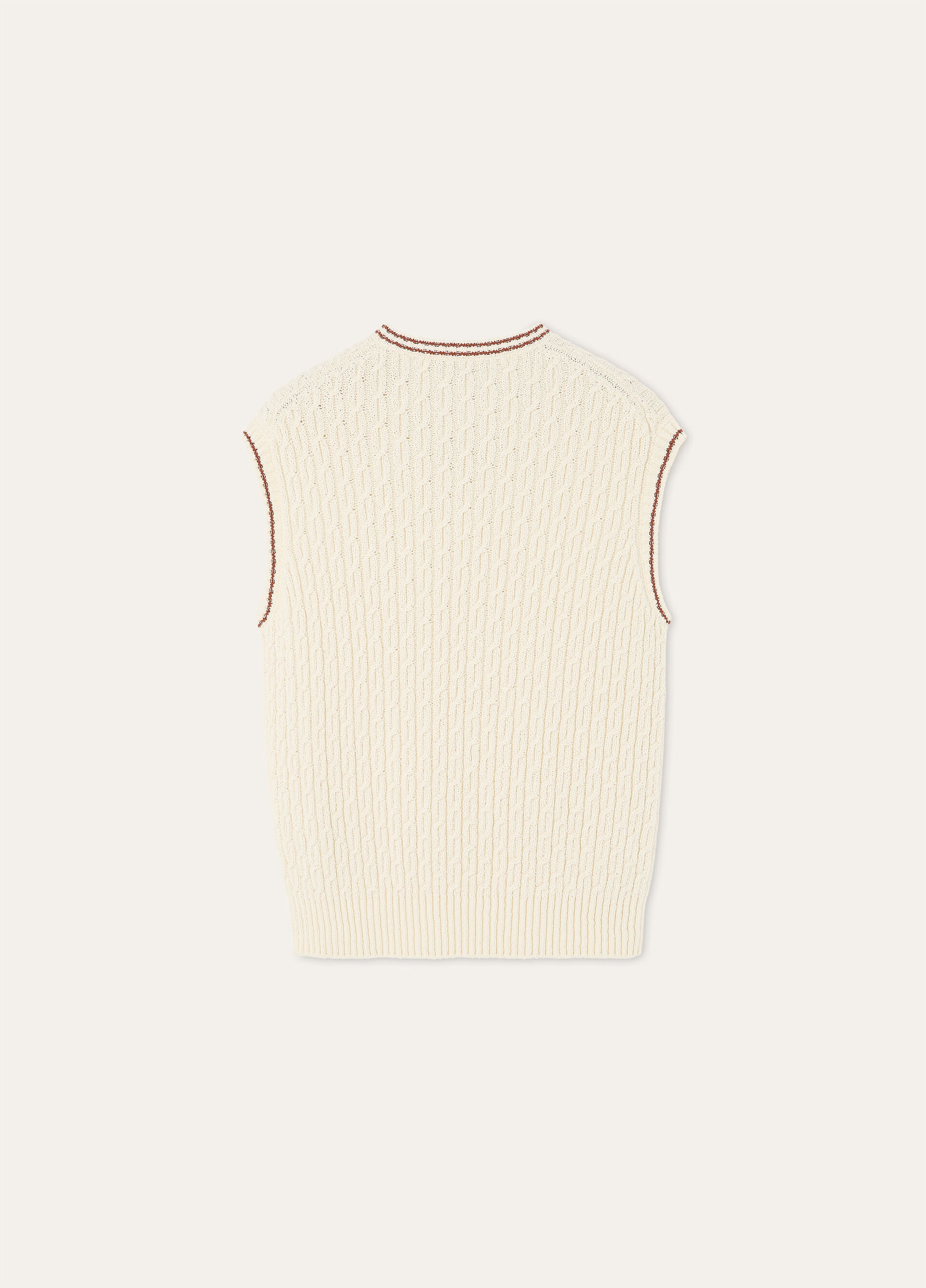 AUGUSTA VEST SWEATER COTTON GG 5