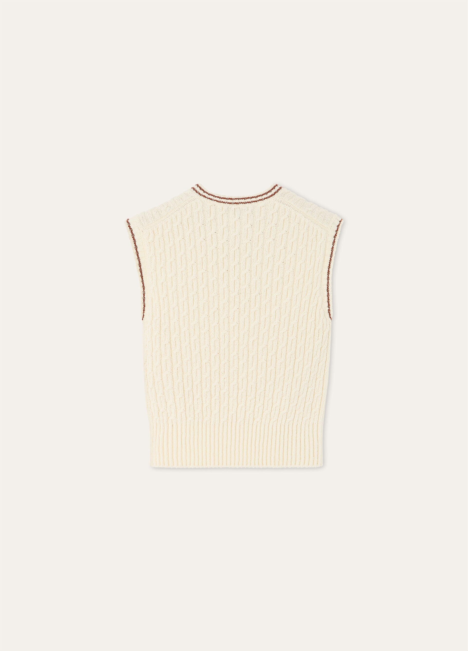 AUGUSTA VEST SWEATER COTTON  GG 5