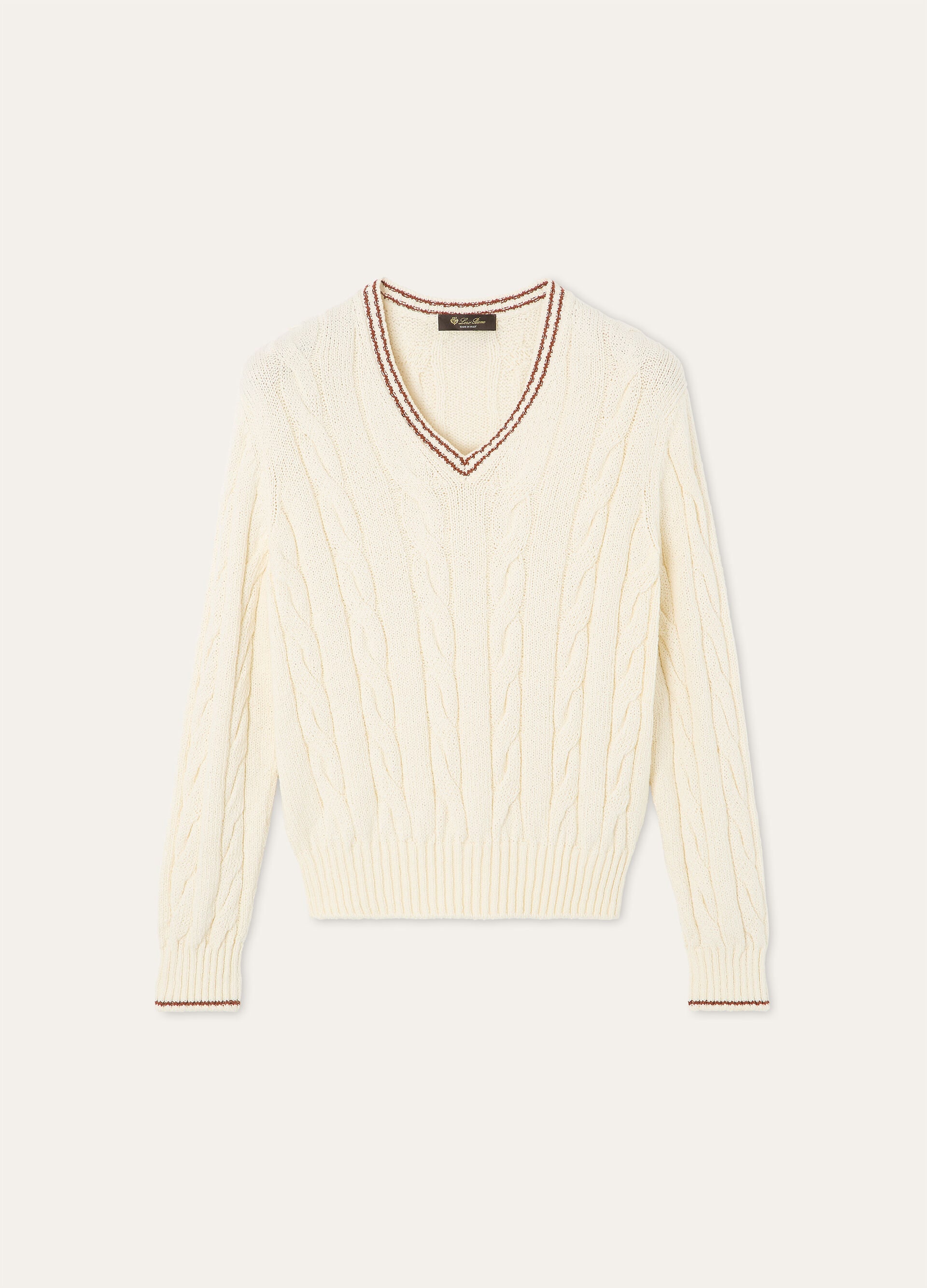 AUGUSTA V NECK SWEATER COTTON GG 5
