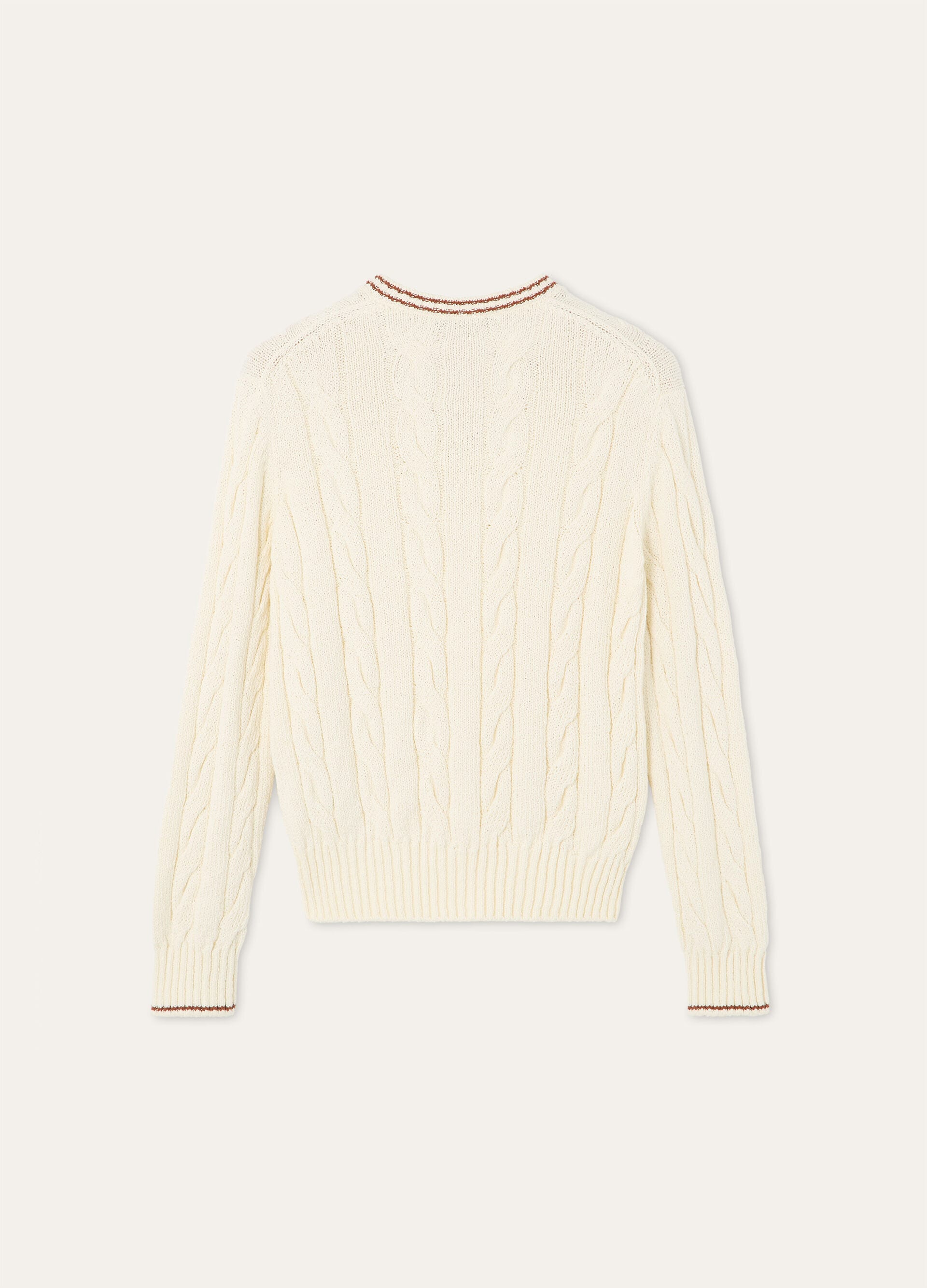 AUGUSTA V NECK SWEATER COTTON GG 5