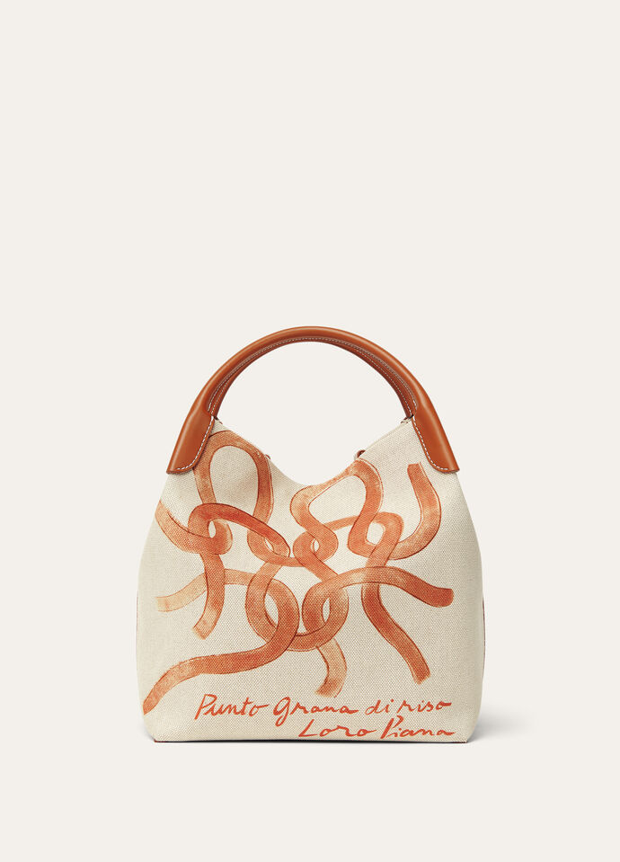 BALE LARGE PUNTO RASATO PRINT CANVAS/ROUNDED LTH_FAP5676_F6YA_NR_2