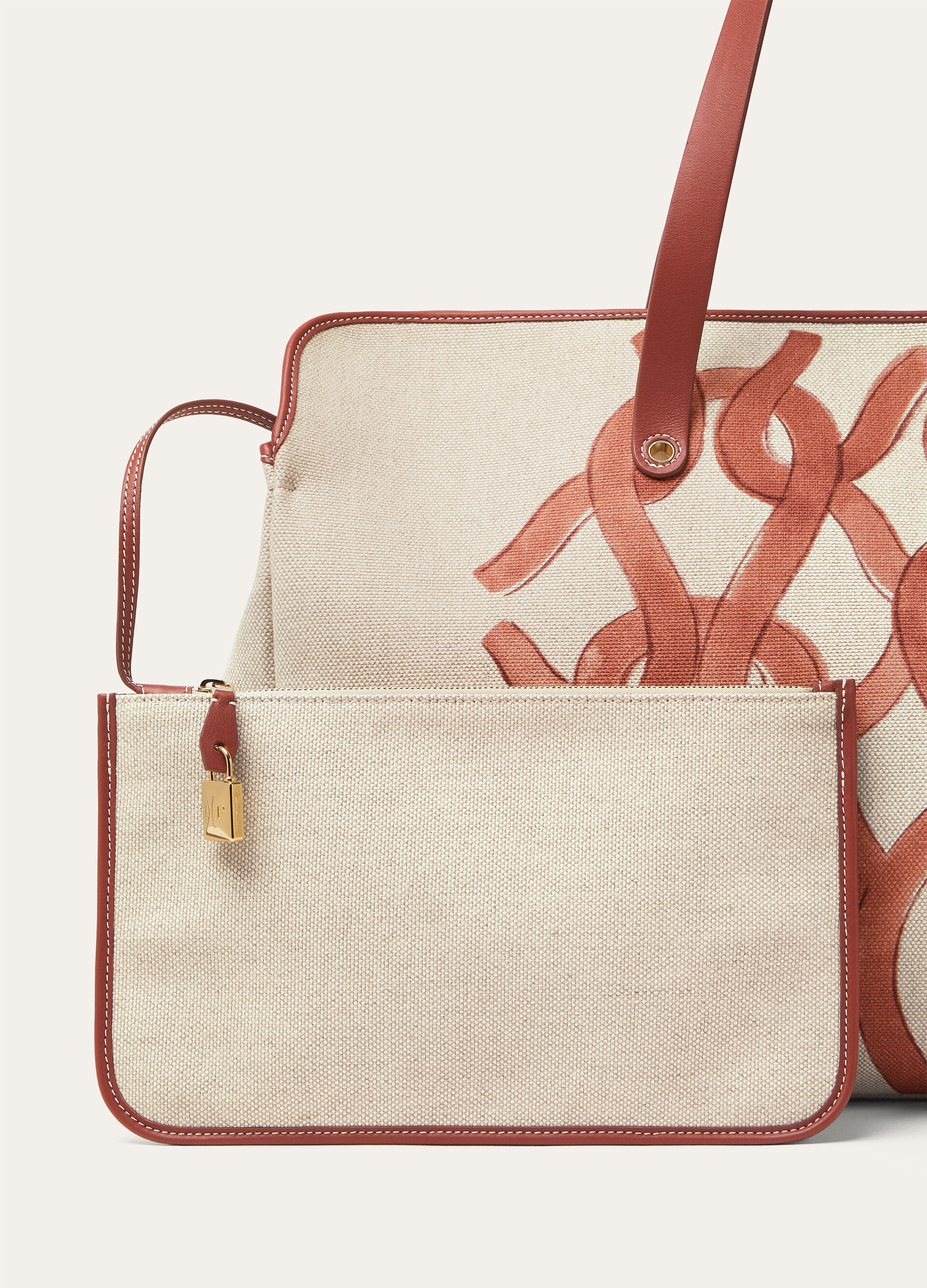 LAGUNA SHOPPER PUNT RASAT PRINT ON CNVS/RND LTR