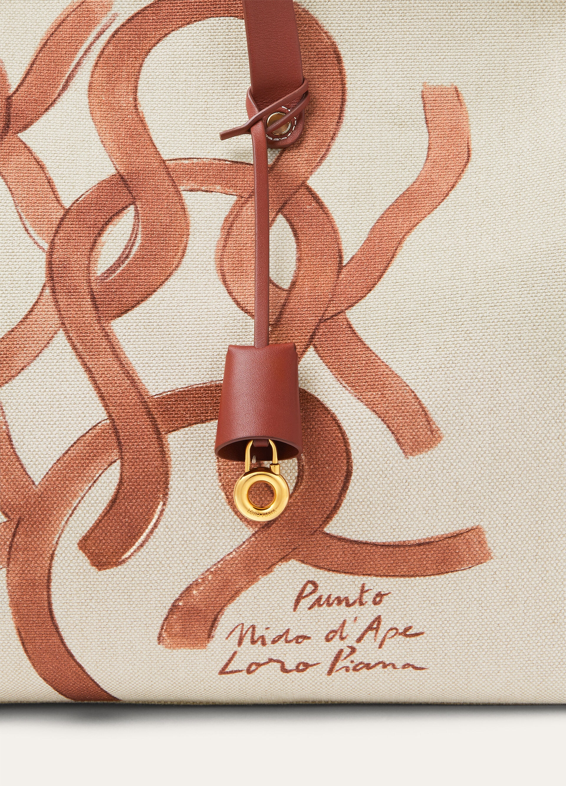 LAGUNA SHOPPER PUNT RASAT PRINT ON CNVS/RND LTR