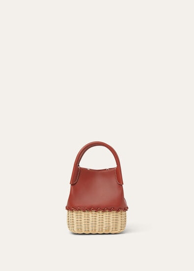 BALE MICRO WICKER/ROUNDED LEATHER