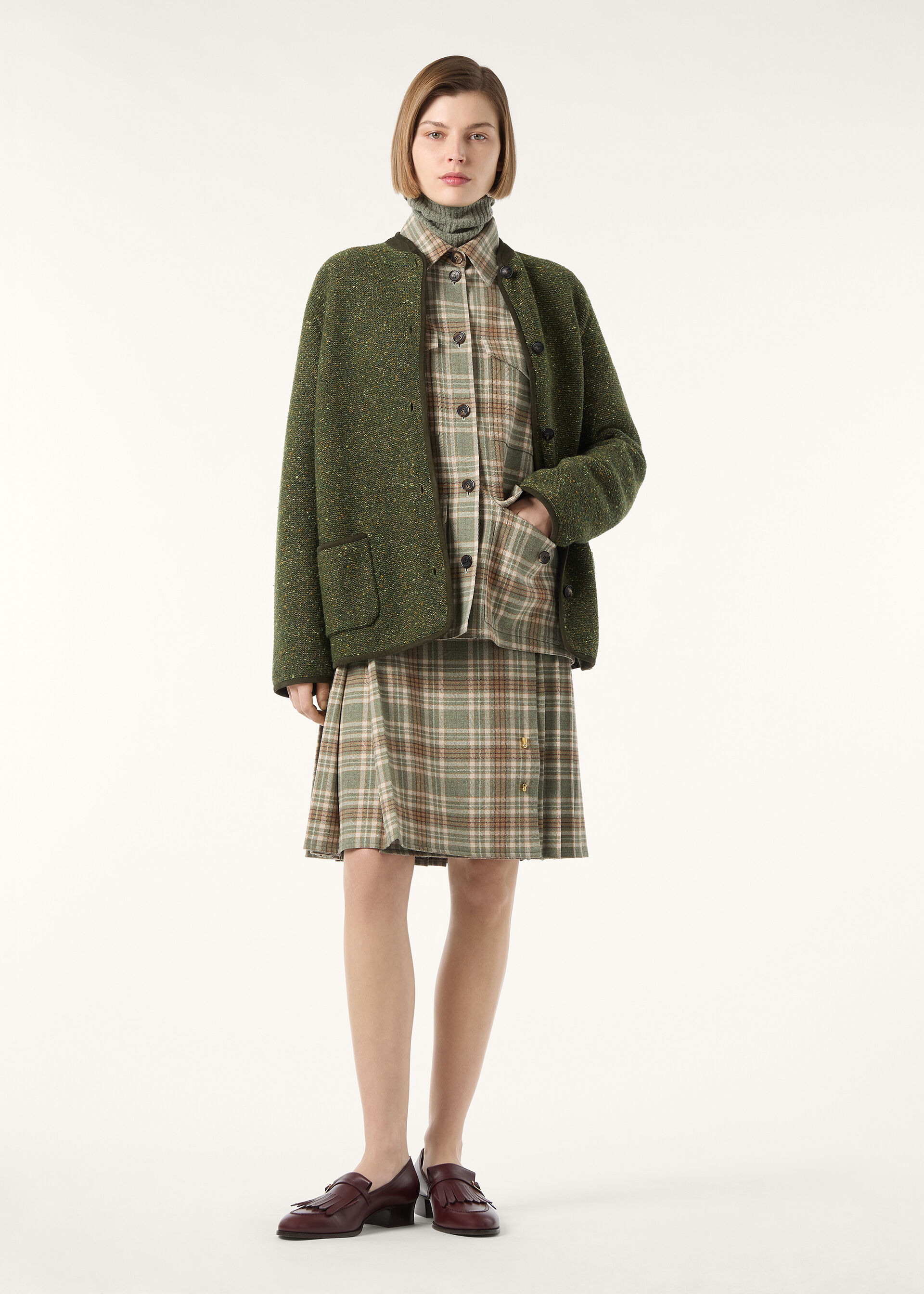 BRAEMAR  JACKET CASH LINEN GG 7