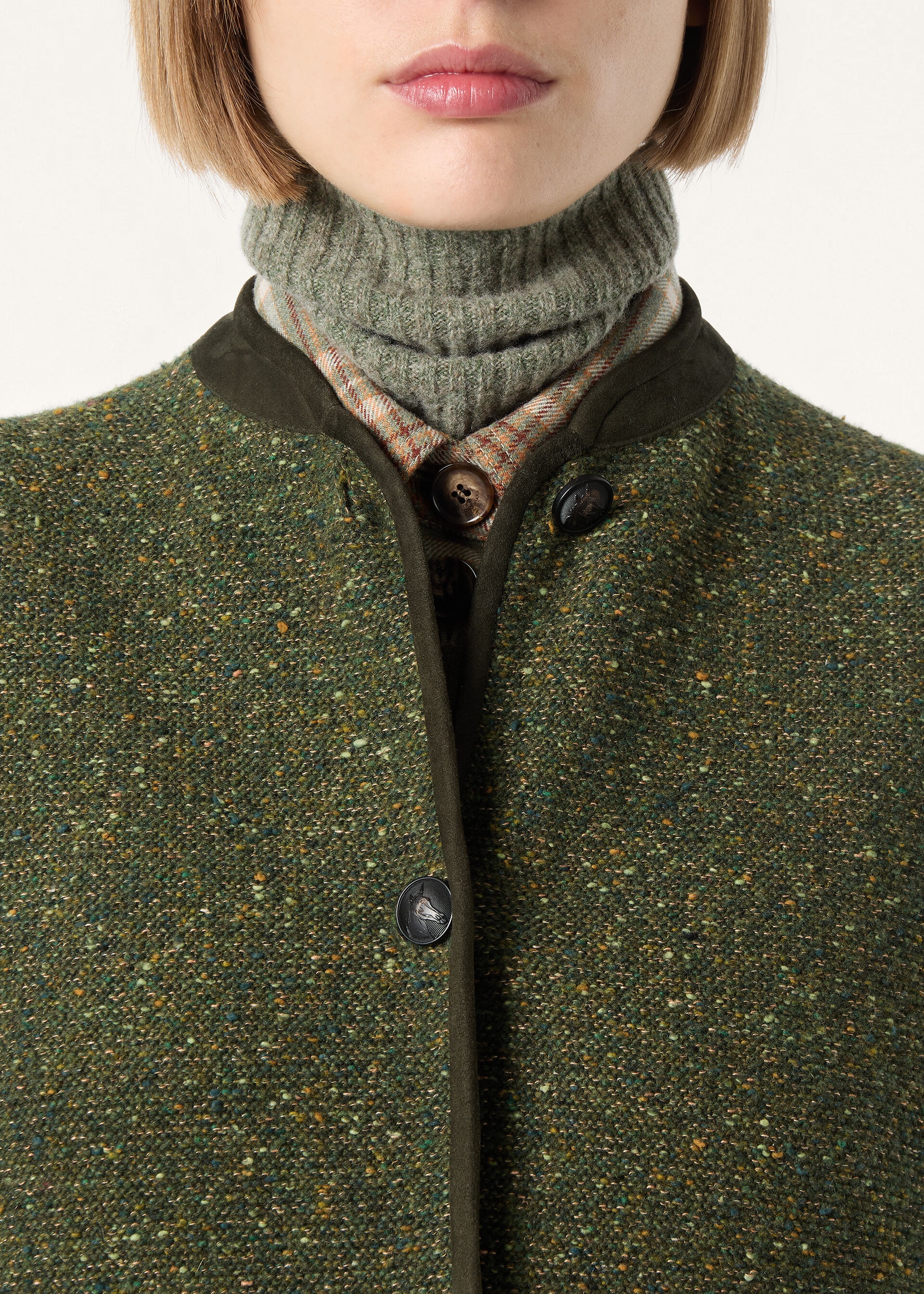 BRAEMAR  JACKET CASH LINEN GG 7