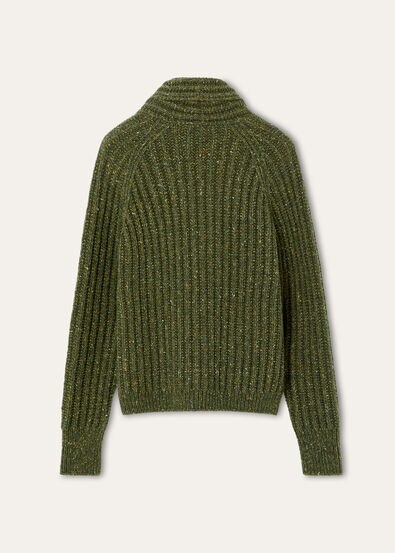 BRAEMAR CARDIGAN SWEATER CASH LINEN GG 3